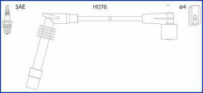 HITACHI OPEL К-кт високовольтних проводів Omega B, Vectra B 2.0 94-