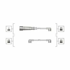 комплект высоковольтных проводов EQ SEAT AROSA 1.0I, AROSA 1.4I [941319170065]