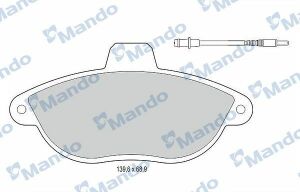 MBF015472 MANDO Тормозные колодки для дисков