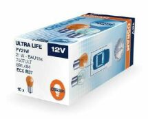 Автолампа PY21W 12V 21W BAU15s Ultra Life/Extra Lifetime (желтая, в поворотах)