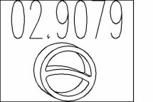 Монтажное кольцо выхлопной системы (D (внутр.) – 51 мм; D (наружн.) – 66 мм; Высота – 13 мм)