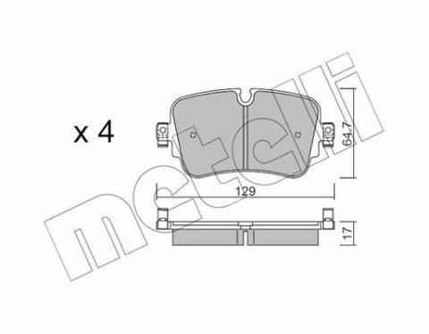 Колодки тормозные (задние) Audi A6/A7/A8/Q7/Q8/VW Touareg 16-