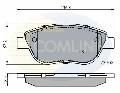 CBP01783 Comline - Гальмівні колодки до дисків