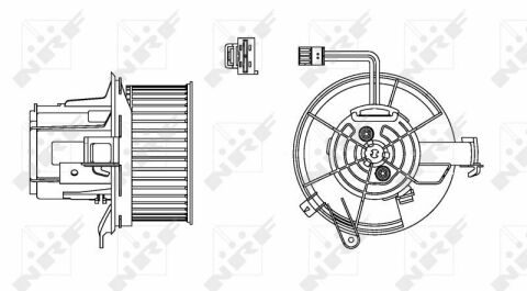 Моторчик печки MB C-class (W204)/E-class (W212) 07-16