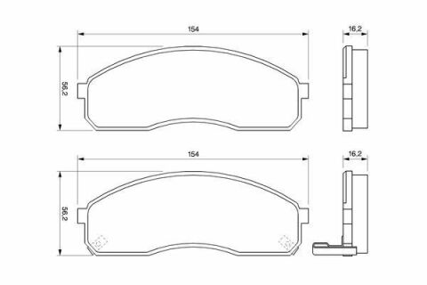 Тормозные колодки передние KIA Carnival 01-