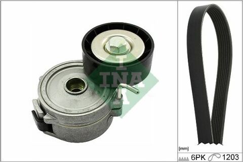 Комплект ременя генератора Citroen C5/C6/Peugeot 407/508/607/807 06- (6PK1203)