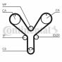 Ремінь ГРМ Toyota Land Cruiser/Sequoia/Lexus LS/GS 4.0/4.3/4.7 97- (211x34), фото 1 - інтерент-магазин Auto-Mechanic