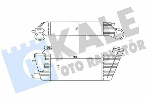 KALE CITROEN Інтеркулер C8,Jumpy,Fiat Scudo,Ulysse,Lancia,Peugeot 807 2.0HDI 06-