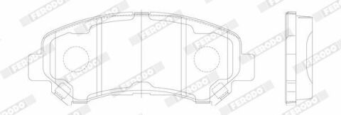 FERODO Колодки гальмові. пров. NISSAN X-Trail, Qashqai пров. 07-