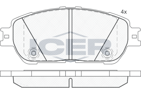 Колодки гальмівні (передні) Toyota Camry 01-06/Lexus ES III-IV 01-06