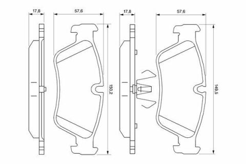 Колодки гальмівні (передні) BMW 1 (E87)/3 (E90) 04-11 (Ate)