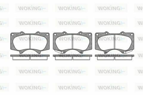 Тормозные колодки пер. Toyota Land Cruiser/Hilux VII/Lexus GX/ MITSUBISHI PAJERO 01- (sumitomo)