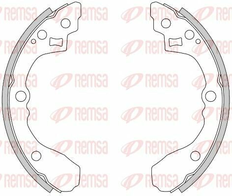Колодки гальмівні барабанні задні rio 00-